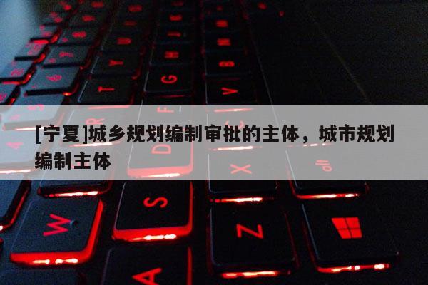 [寧夏]城鄉(xiāng)規(guī)劃編制審批的主體，城市規(guī)劃編制主體