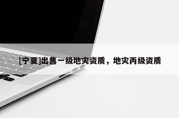[寧夏]出售一級地災(zāi)資質(zhì)，地災(zāi)丙級資質(zhì)