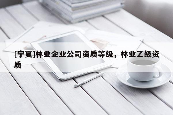 [寧夏]林業(yè)企業(yè)公司資質(zhì)等級(jí)，林業(yè)乙級(jí)資質(zhì)